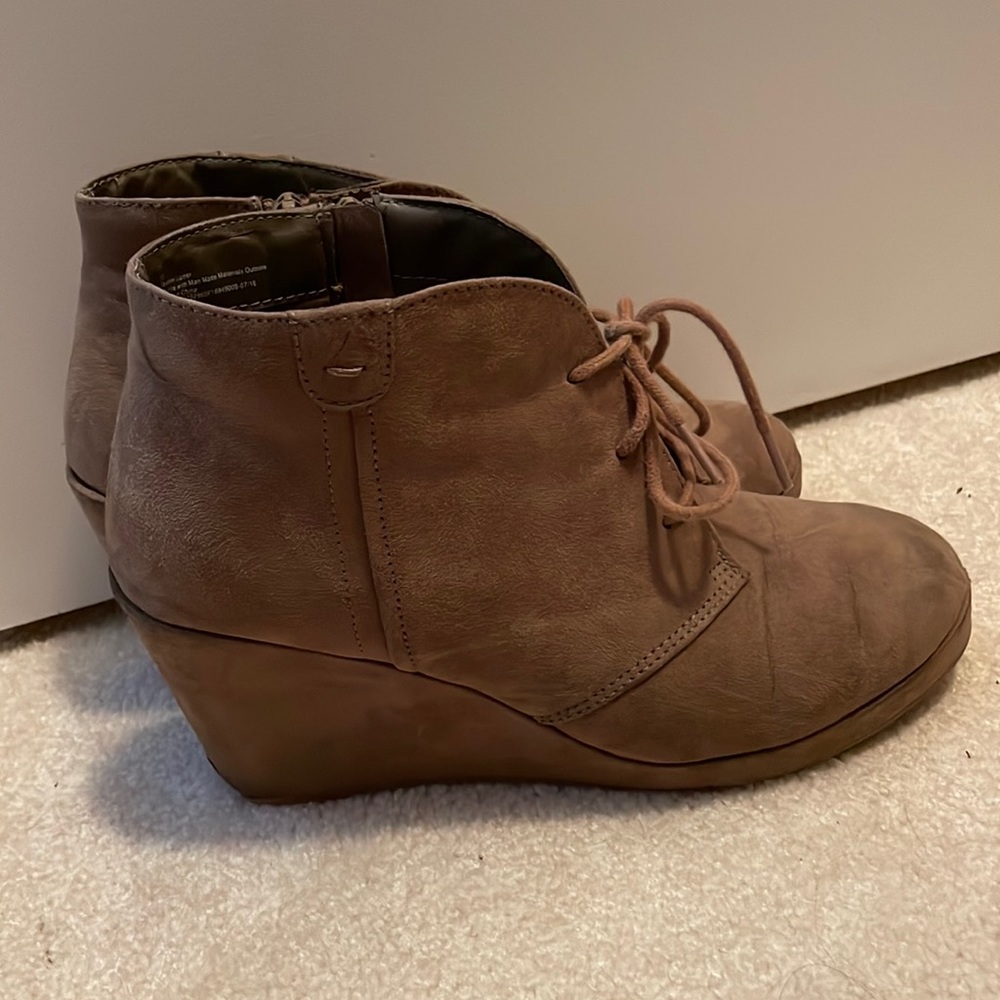 Tan booties